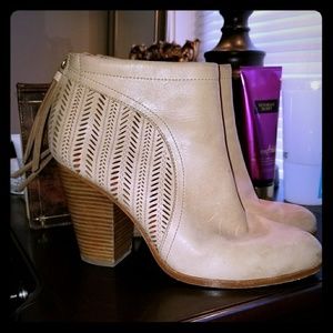 Coach leather.booties 9.5